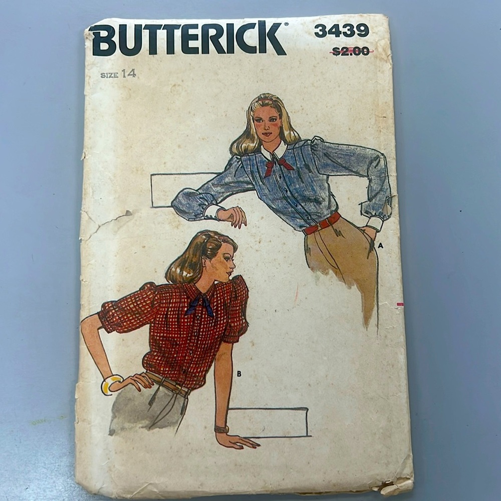80s blouse sewing pattern